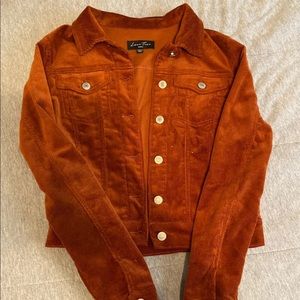 Burnt orange corduroy jacket